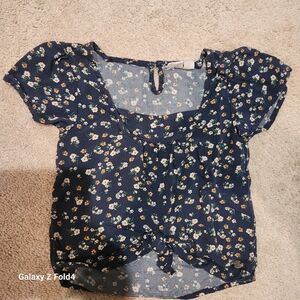 ROXY Girls Floral Print Blouse